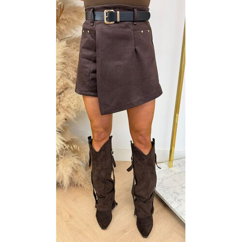 JULIA BELT OMSLAG SKORT CHOCO JULIA BELT OMSLAG SKORT CHOCO