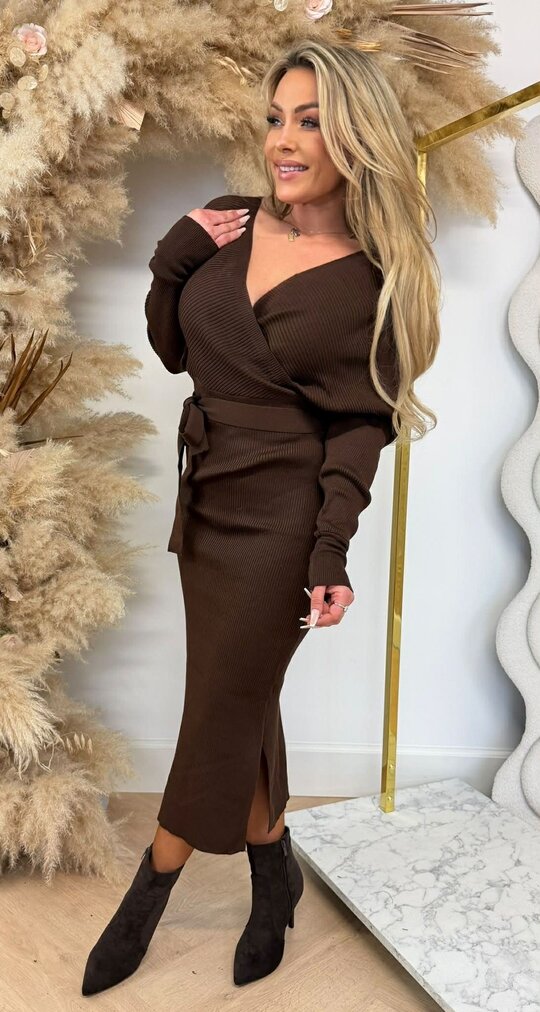 NOWIE DRESS 5880 CHOCO