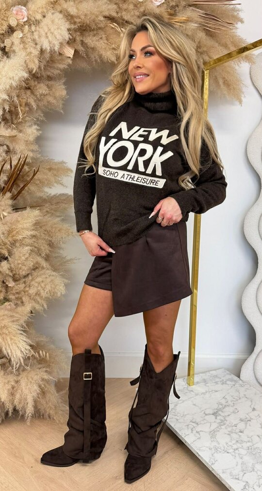 NY SOHO ATHLEISURE KOL SWEAT 3831363 CHOCO NY SOHO ATHLEISURE KOL SWEAT 3831363 CHOCO