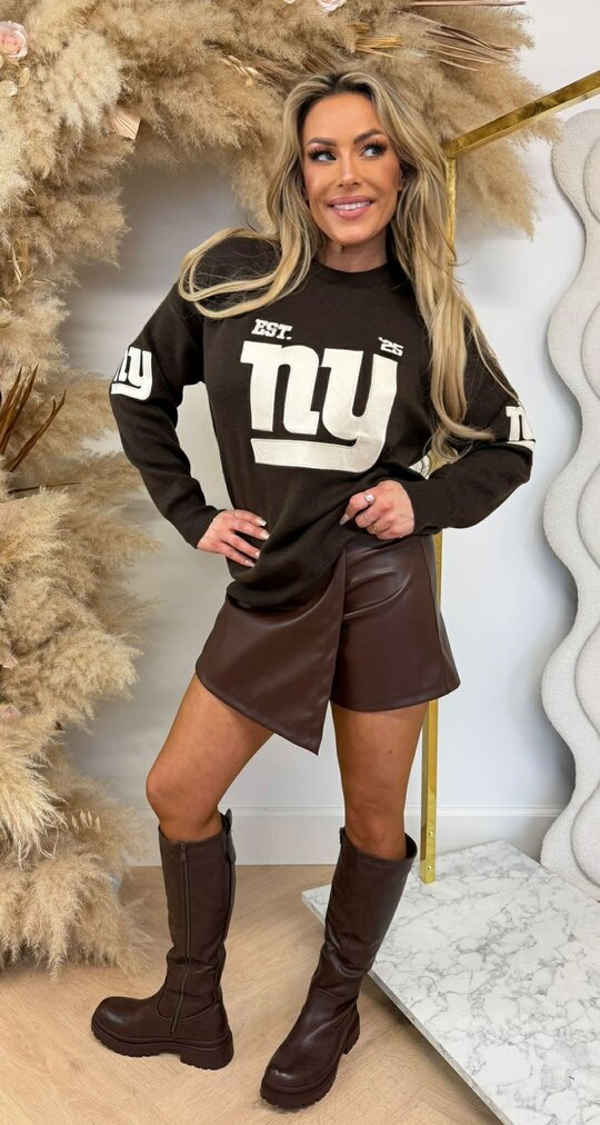 NY SWEAT AM718 CHOCO NY SWEAT AM718 CHOCO