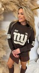 NY STUDDED SWEAT 3831337 CHOCO NY STUDDED SWEAT 3831337 CHOCO