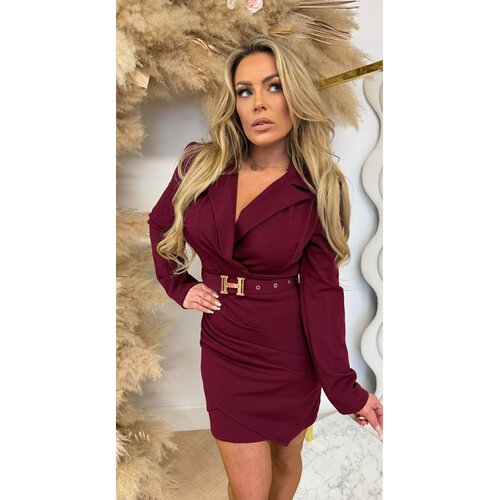 MANDY H CHIQUE DRESS BORDEAUX MANDY H CHIQUE DRESS BORDEAUX