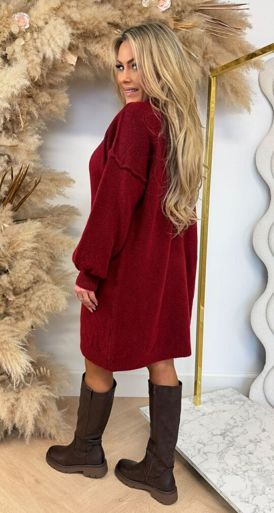 NEW COLLECTION STIKSEL LONG SWEAT BORDEAUX NEW COLLECTION STIKSEL LONG SWEAT BORDEAUX