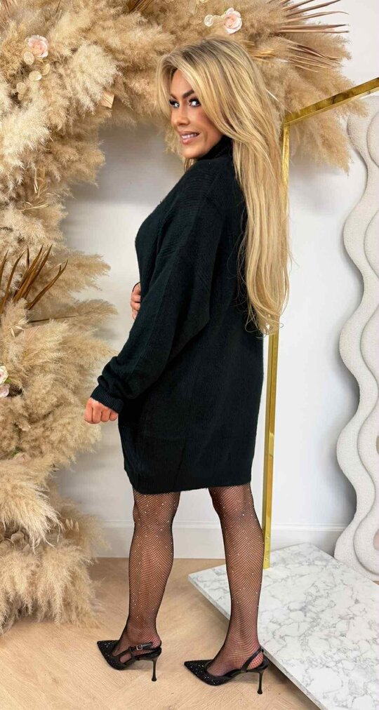 MILANO KOL DRESS 619-18 BLACK MILANO KOL DRESS 619-18 BLACK