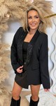 SEQUIN NECKLINE BLAZER 5096 BLACK SEQUIN NECKLINE BLAZER 5096 BLACK