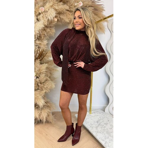 GLITTER LUS DRESS 26136 BORDEAUX GLITTER LUS DRESS 26136 BORDEAUX