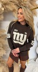 NY STUDDED SWEAT 3831337 CHOCO NY STUDDED SWEAT 3831337 CHOCO