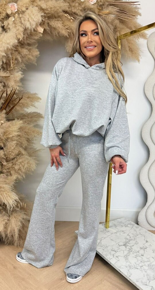 MUSTHAVE PUFFER FLARED SET GREY MUSTHAVE PUFFER FLARED SET GREY