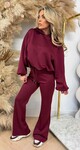 MUSTHAVE PUFFER FLARED SET BORDEAUX MUSTHAVE PUFFER FLARED SET BORDEAUX
