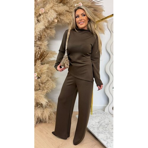 MEGHAN COMFY STRAIGT SET CHOCO