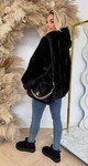 FAUX FUR JACKET 1096 BLACK FAUX FUR JACKET 1096 BLACK