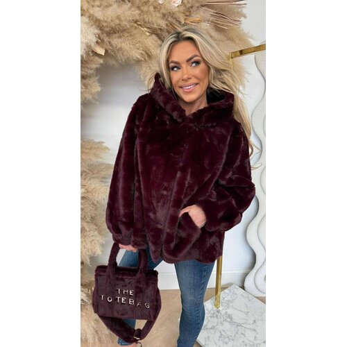 FAUX FUR JACKET 1096 WINE
