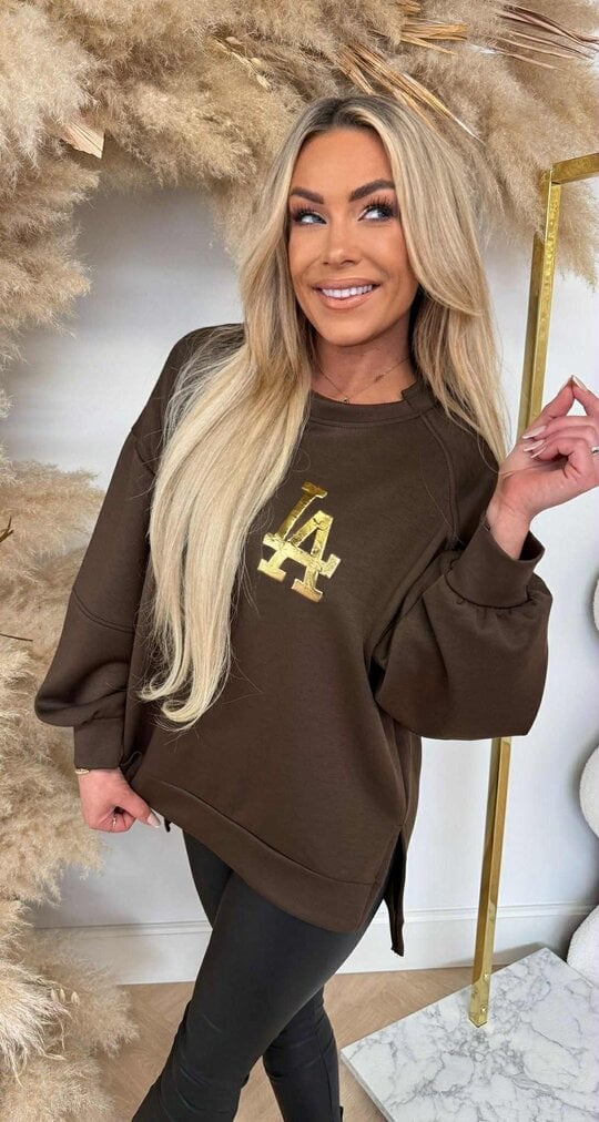 LA BASIC SWEAT CHOCO LA BASIC SWEAT CHOCO