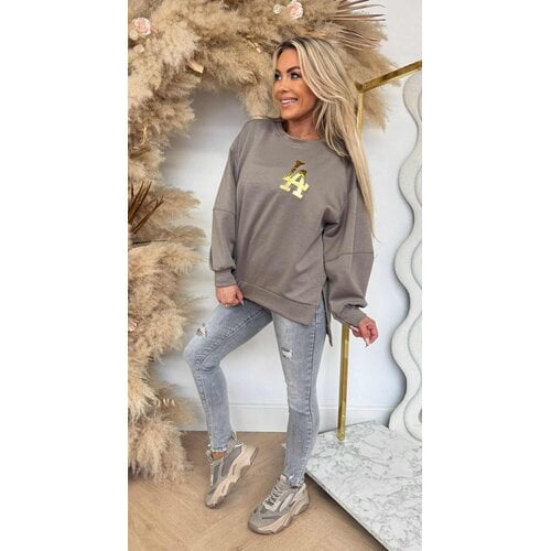 LA BASIC SWEAT TAUPE LA BASIC SWEAT TAUPE