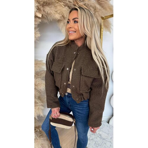 TEDDY BOMBER JACKET CHOCO TEDDY BOMBER JACKET CHOCO