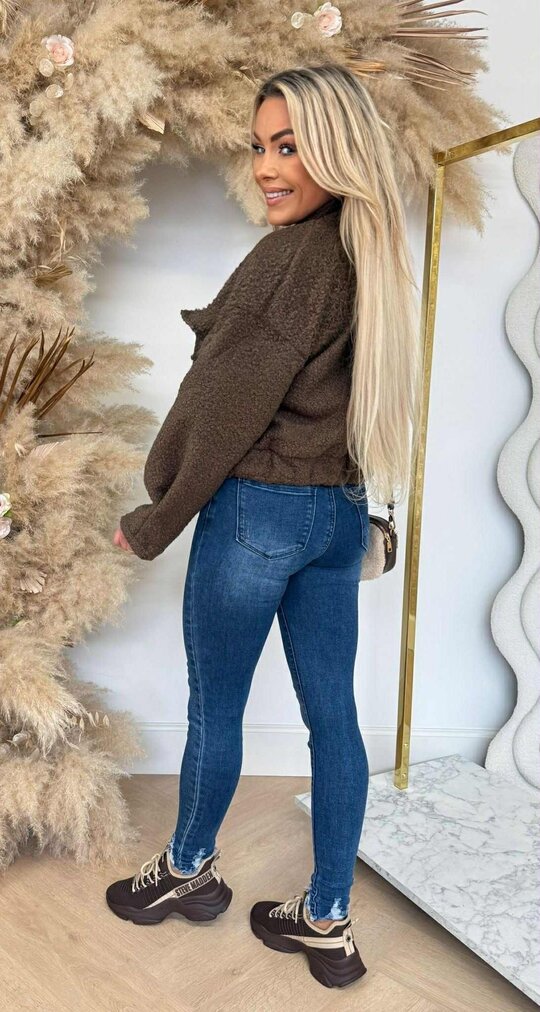 TEDDY BOMBER JACKET CHOCO TEDDY BOMBER JACKET CHOCO