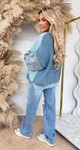 DENIM SLEEVE TRUI 7125 BLUE DENIM SLEEVE TRUI 7125 BLUE