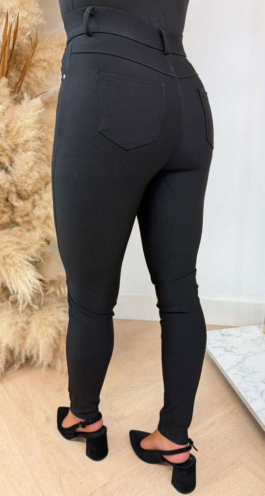 YU & ME STRETCH TREGGING 1268-1 BLACK YU & ME STRETCH TREGGING 1268-1 BLACK