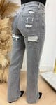 WIDE LEG GLITTER POCKET JEANS G106Y GREY