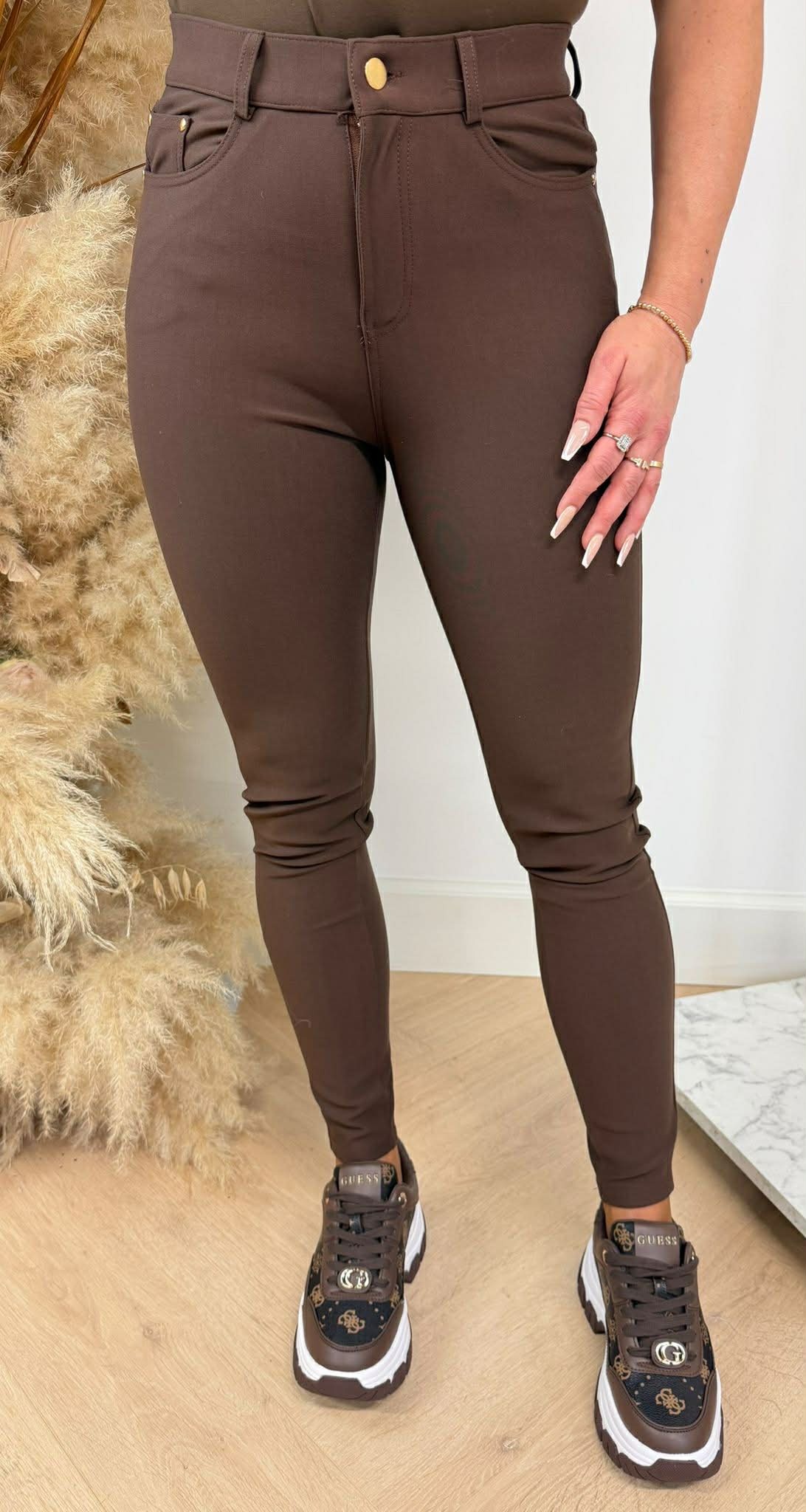 YU & ME STRETCH TREGGING 1268-1 CHOCO YU & ME STRETCH TREGGING 1268-1 CHOCO