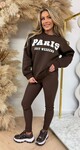 PARIS JUST WEEKEND FLEECE SWEAT *L* CHOCO PARIS JUST WEEKEND FLEECE SWEAT *L* CHOCO