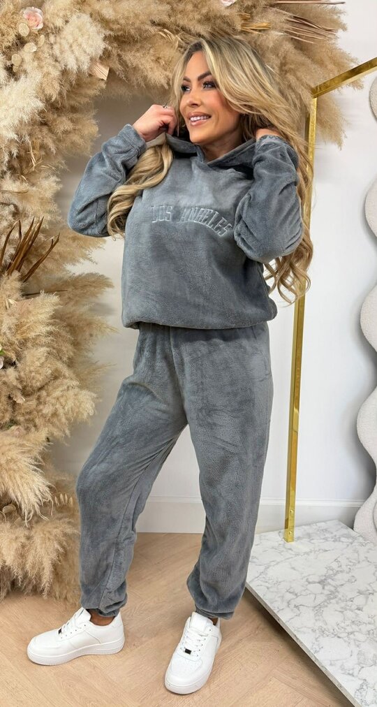 LOS ANGELES HOODIE SET 640 GREY