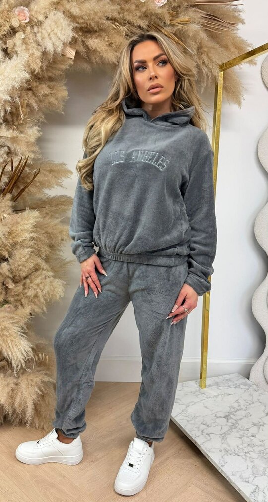 LOS ANGELES HOODIE SET 640 GREY