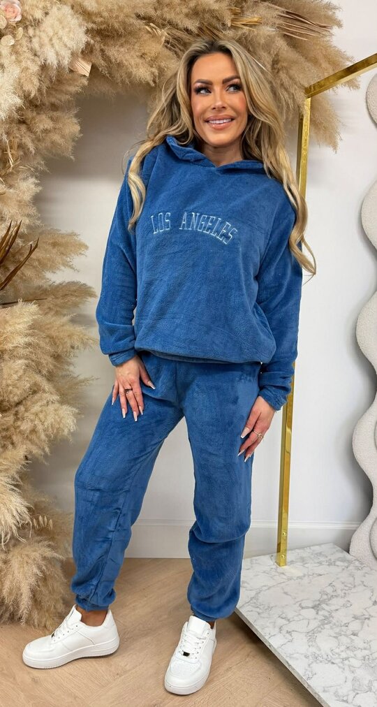 LOS ANGELES HOODIE SET 640 BLUE