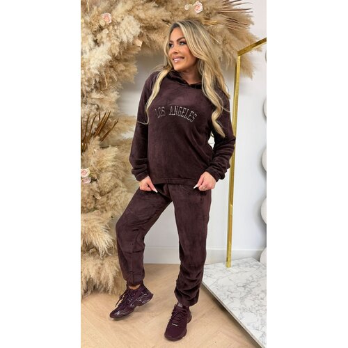 LOS ANGELES HOODIE SET 640 BORDEAUX