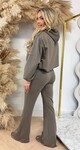 MUSTHAVE PUFFER FLARED SET TAUPE MUSTHAVE PUFFER FLARED SET TAUPE