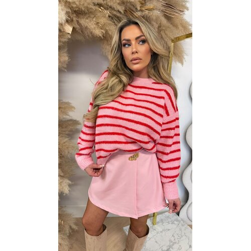 STRIPE SWEAT 1837 ROSE/ROUGE STRIPE SWEAT 1837 ROSE/ROUGE