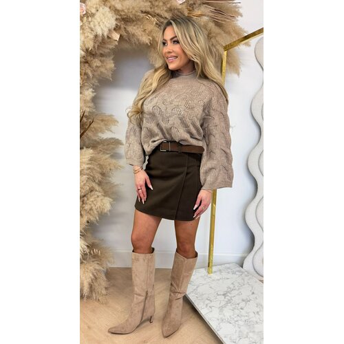 KAYLLA PATROON SWEAT 5684 TAUPE KAYLLA PATROON SWEAT 5684 TAUPE