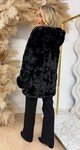 HAZEL FAUX FUR JACKET 55813 BLACK