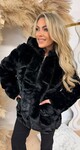 HAZEL FAUX FUR JACKET 55813 BLACK