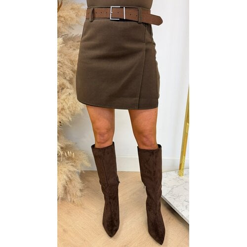 BELT SKORT 45966 CHOCO