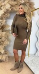 KAYLLA TURTLE NECK DRESS 10029 BROWN