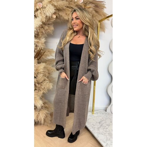 DIANNE KNITTED LOUNGE VEST TAUPE