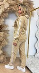 STRIPE VELVET SET 687 BEIGE