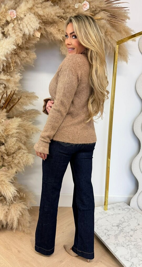 MILLIE SOFT ROUCHE VEST 9206 CAMEL