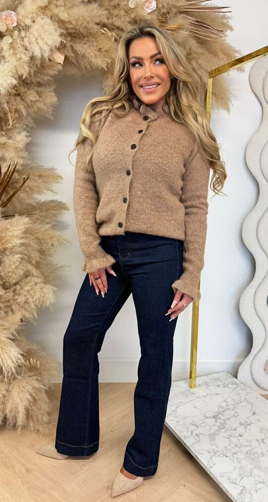 MILLIE SOFT ROUCHE VEST 9206 CAMEL