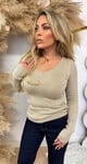 RIB V TOP 9831 TAUPE