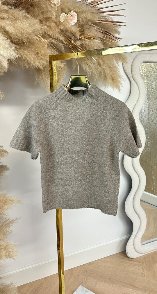 BYSWAN KNITTED TEE 652 TAUPE