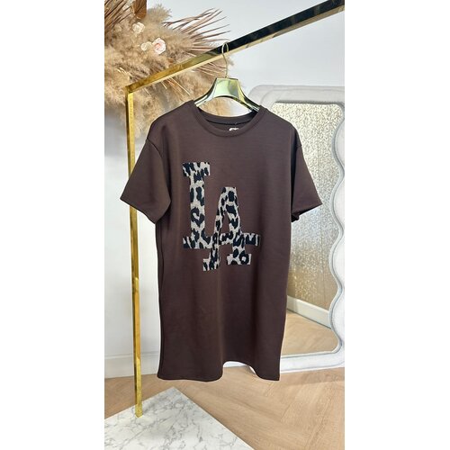 LA LEO LONG TEE CHOCO