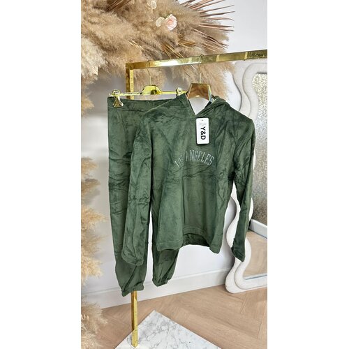 LOS ANGELES HOODIE SET 640 ARMYGREEN