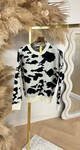 ACTIE SWEAT COW MINI SEQUIN SWEAT 3831213 BLACK/BEIGE