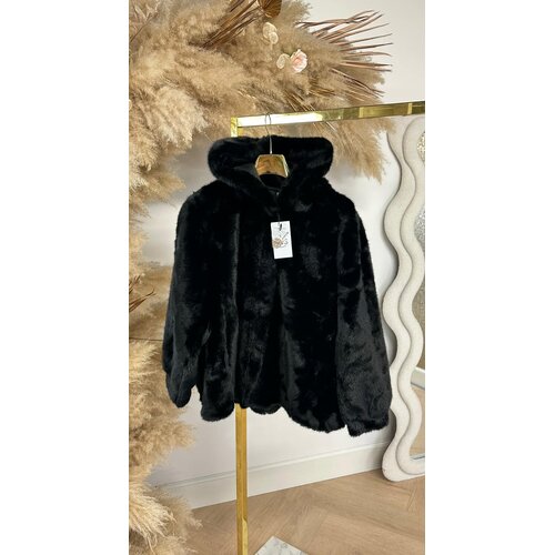 FAKE FUR JACKET 1096 BLACK