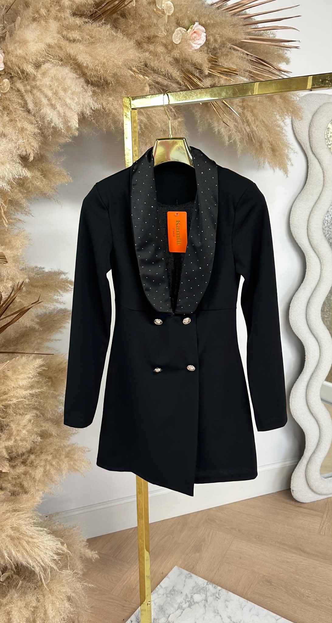 SENNA CLASSY SPARKLE PLAYSUIT BLACK