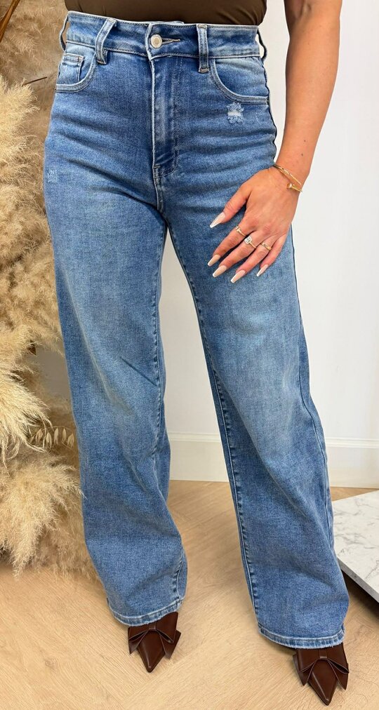 DAD FIT SUPER STRETCH JEANS 6195-8 DENIMBLUE