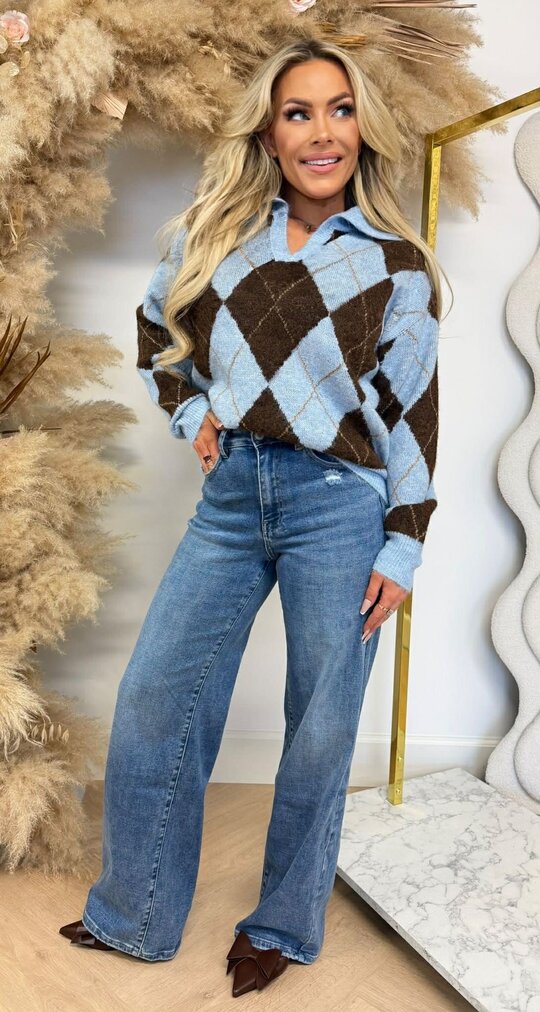 KRAAG RUITJES SWEAT 8368 BLUE