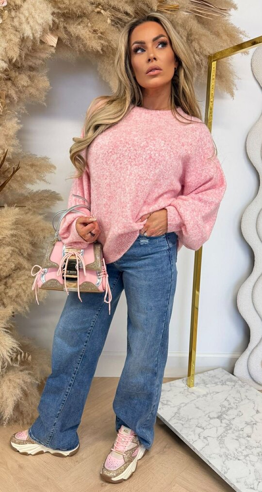 LOES BASIC SOFT SWEAT PINK